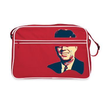 John F Kennedy Pop Art TShirt - Retro Bag - red/white - Front