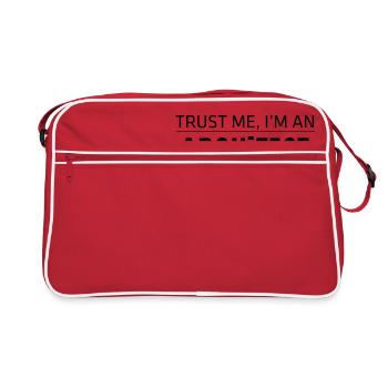 Architecte disant architecture drôle - Sac Retro - rouge/blanc - Devant