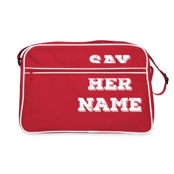 Dites son nom - Sac Retro - rouge/blanc - Devant