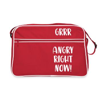 Grrr je suis tellement en colère en ce moment! - Sac Retro - rouge/blanc - Devant