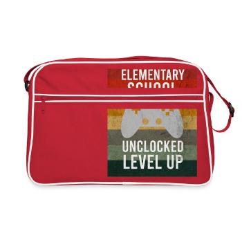 Elementary School Controller Level Up - Retro Bag - red/white - Front