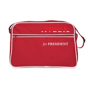 Kamala for president vote election - Retro Bag - red/white - Front