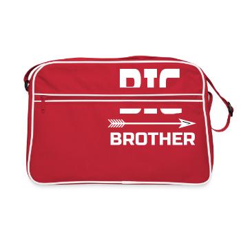 GRAND FRÈRE BLANC - Sac Retro - rouge/blanc - Devant