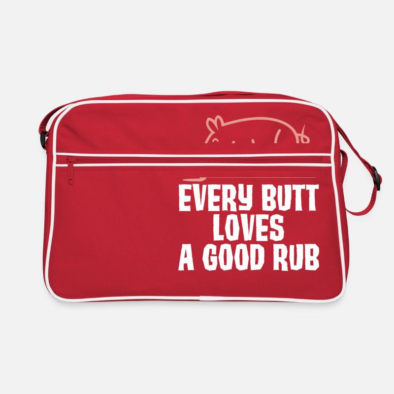Grillen Fleischliebhaber Retro Tasche