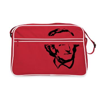 Richard Wagner Schwarz Weiß - Sac Retro - rouge/blanc - Devant