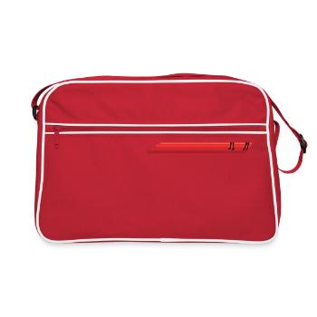 Kamel Domedar Rétro Vintage Style Idée cadeau - Sac Retro - rouge/blanc - Devant