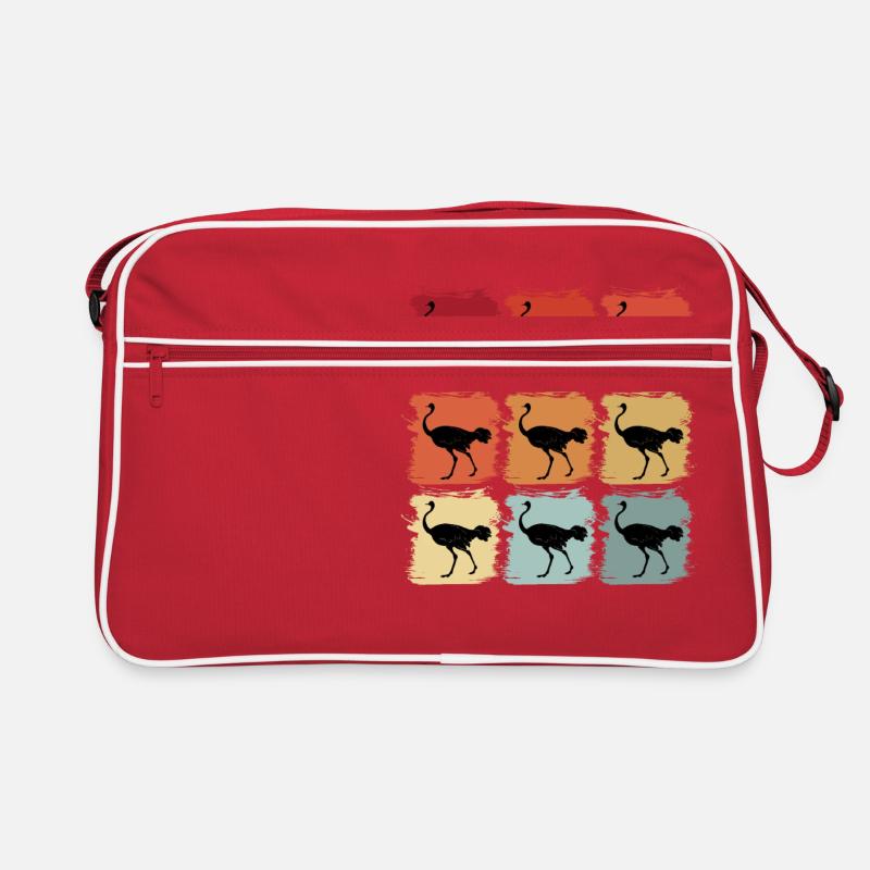 Retro Pop Art Ostrich Bird Gift Idea Retro Bag