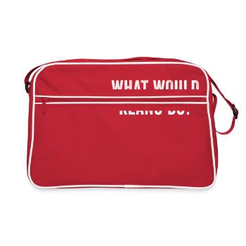 What Would Keanu Do - Retro Bag - red/white - Front