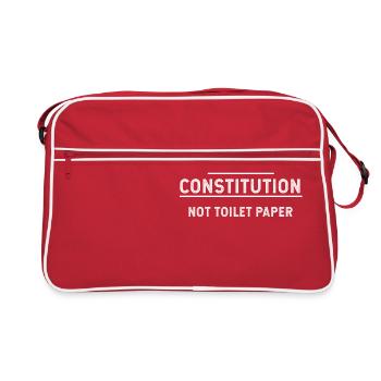 It’s the constitution not toilet paper - Retro Bag - red/white - Front