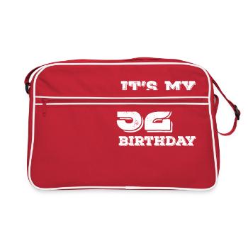 C’est mon 52e anniversaire - Sac Retro - rouge/blanc - Devant