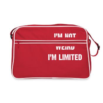 Je ne suis pas bizarre Je suis limité - Sac Retro - rouge/blanc - Devant