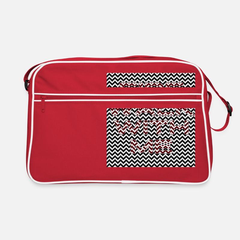 Fire walk with me - Retro Tasche - Rot/Weiß