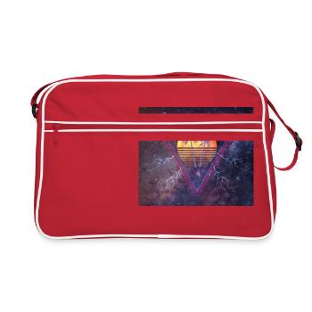 Lightning Sun - Retro Tasche - Rot/Weiß - Vorne