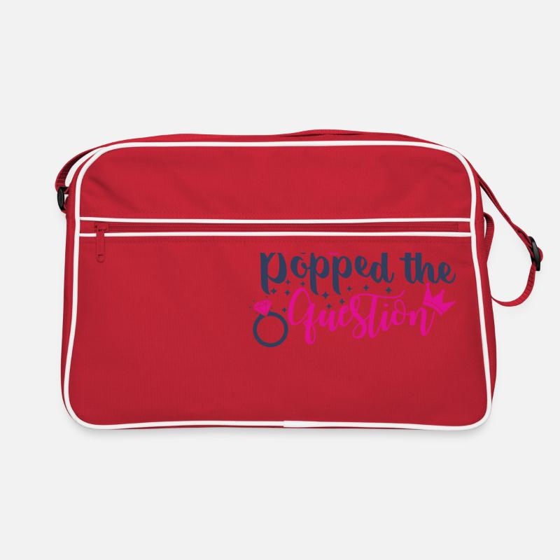 Er hat die Frage gestellt Retro Tasche
