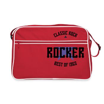 ROCKER STAR BEST OF 1960 - Retro Bag - red/white - Front