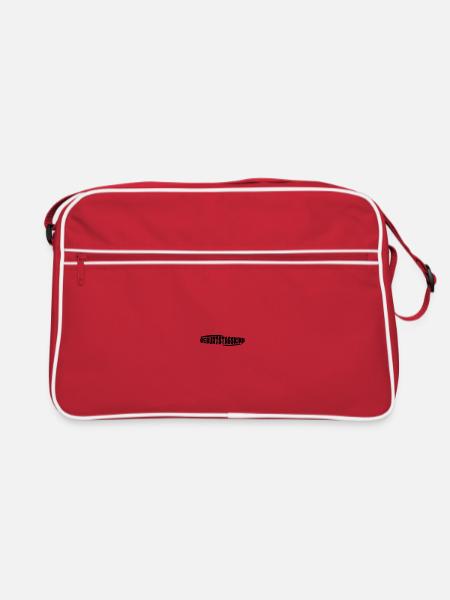 "Geburtstagskind" - Schriftzug - Retro Tasche - Rot/Weiß