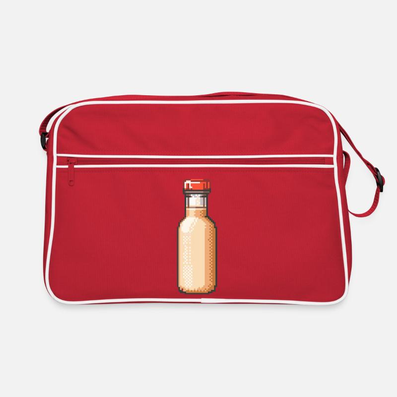 Trankflasche Pixelkunst Vintage Retro Tasche