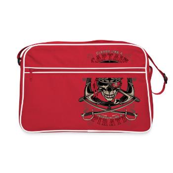 capitaine pirate - Sac Retro - rouge/blanc - Devant