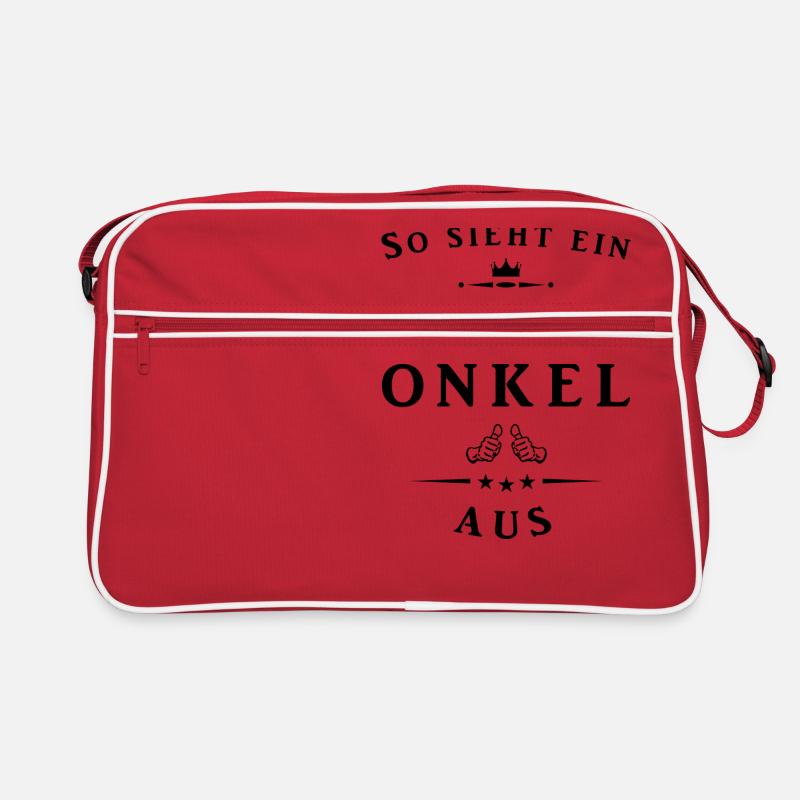 So sieht ein cooler Onkel aus Retro Tasche
