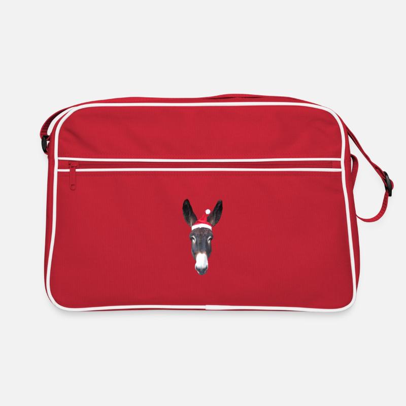 Esel Weihnachten Retro Tasche