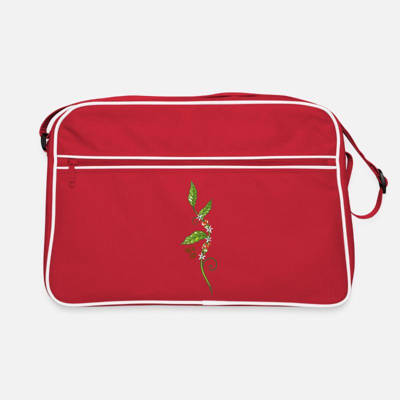 Kaffee Kaffeepflanze Kaffeebohnen Retro Tasche