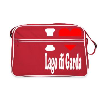 J'adore Lago di Garda - Sac Retro - rouge/blanc - Devant
