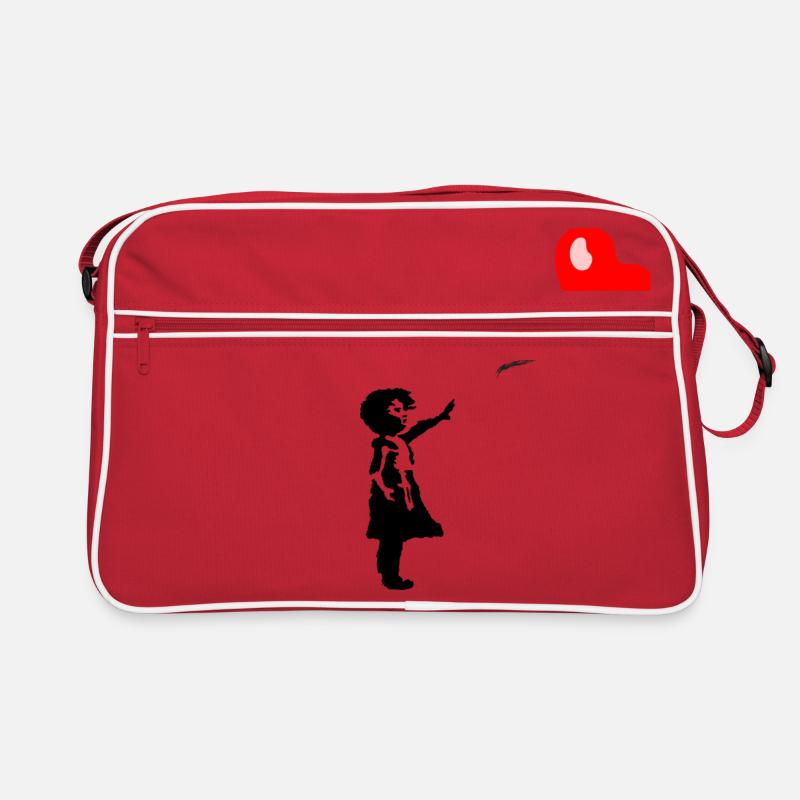 Kind mit Herz Retro Tasche
