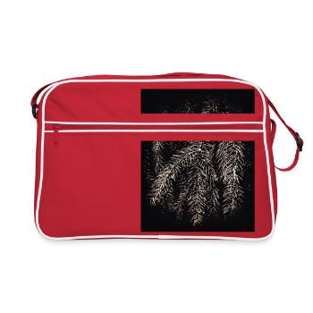 Pines Black - Retro Bag - red/white - Front