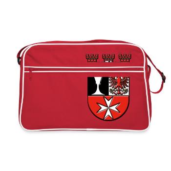 Berlin's Neukölln district of Arms - Retro Bag - red/white - Front