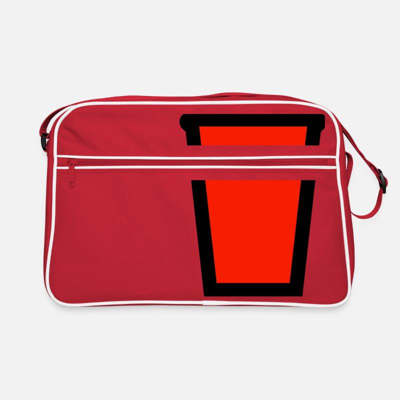 Red plastic cup for alcoholic drinks Retro Bag