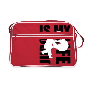 judo is my life - Retro Bag - red/white - Front
