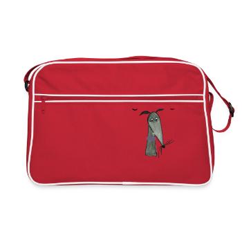 Galgo Dad black Galgo - Retro Bag - red/white - Front