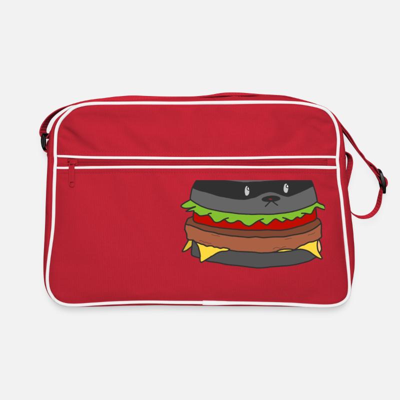 Superheld Burger Retro Tasche