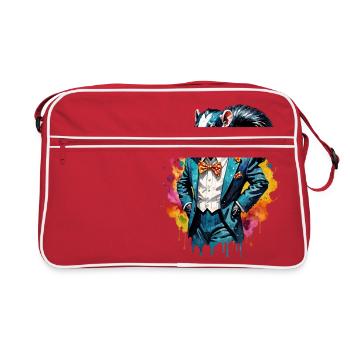 Skunk en costume - Sac Retro - rouge/blanc - Devant