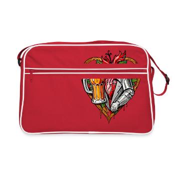 I love beer - Retro Bag - red/white - Front