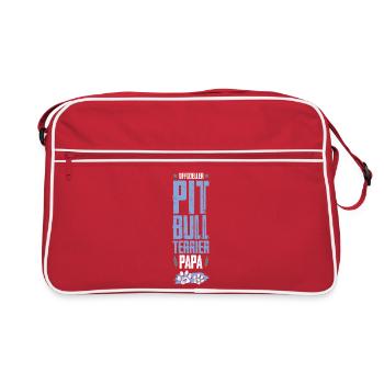 pit dog dad - Retro Bag - red/white - Front
