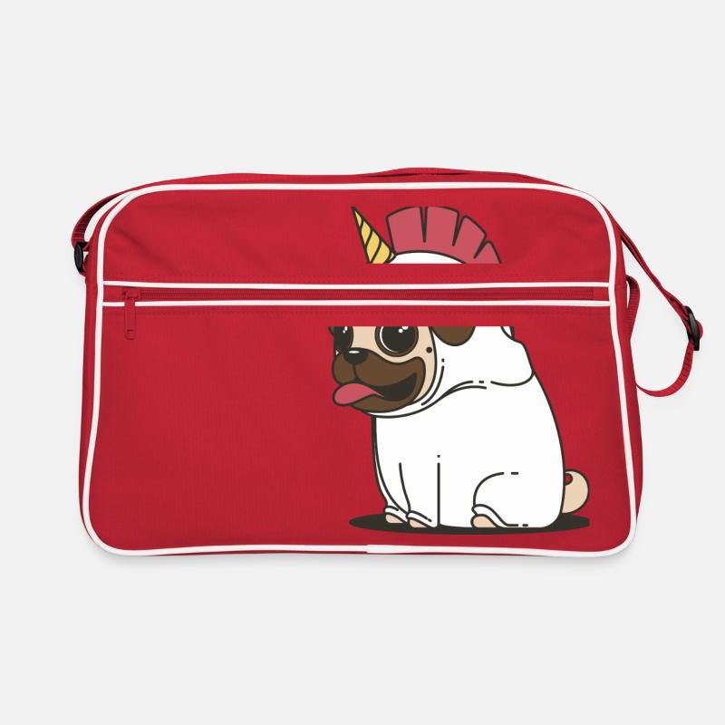 Bubule : le chien licorne Sac Retro