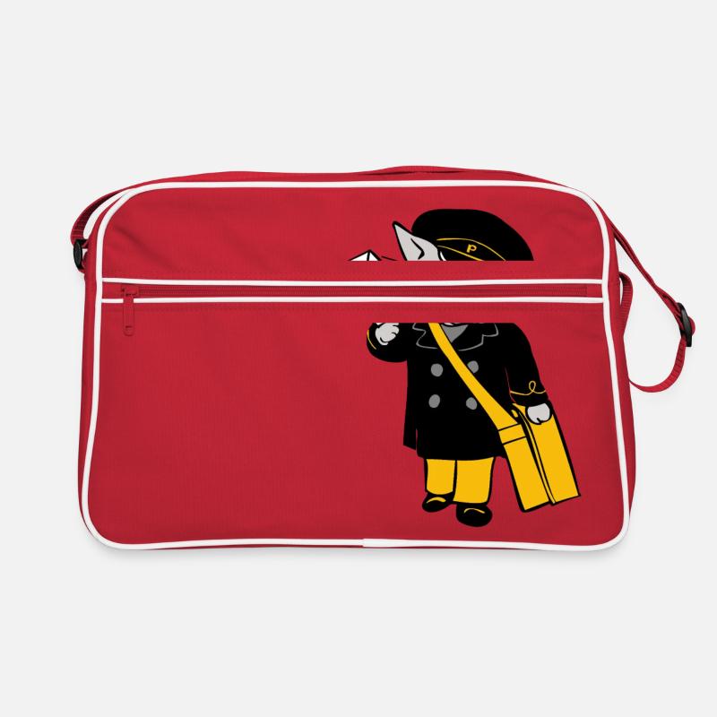 post katze dhl deutsche post postmen cat brief Retro Tasche