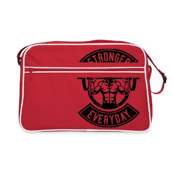 Stronger Than All - Retro Bag - red/white - Front