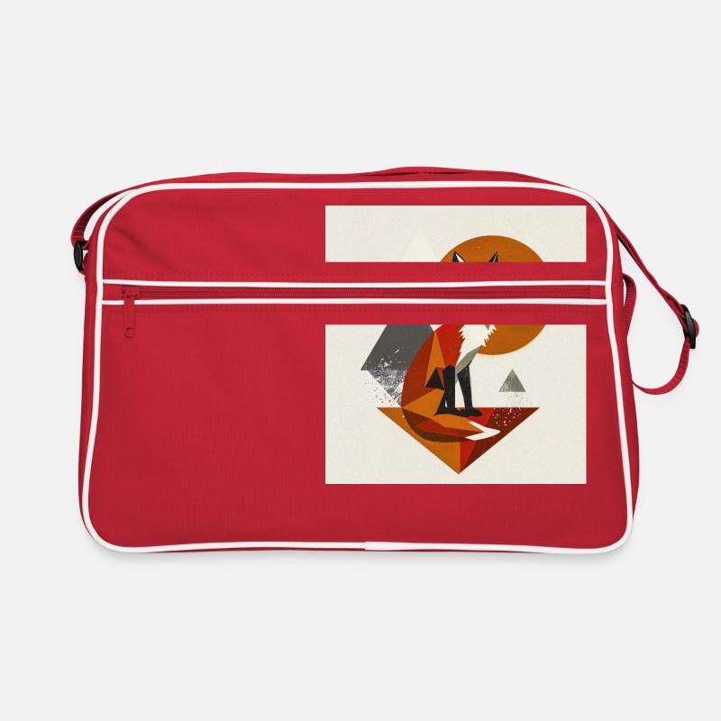 Wild Fox : Art abstrait de la nature Sac Retro