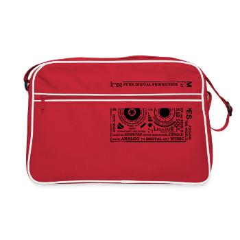 Genres of a mixtape - Fontart Audio cassette - Retro Bag - red/white - Front