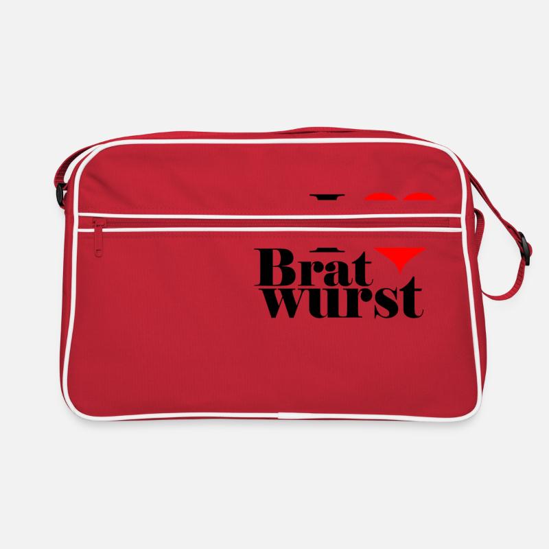 I love Bratwurst Retro Tasche