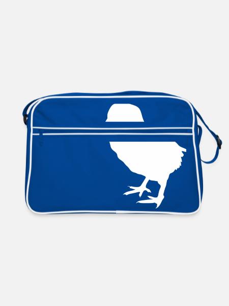 chick - Retro Bag - blue/white - Front