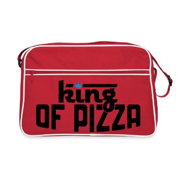 La pizza - Sac Retro - rouge/blanc - Devant
