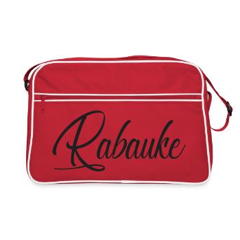 Rabauke - Retro Tasche - Rot/Weiß - Vorne