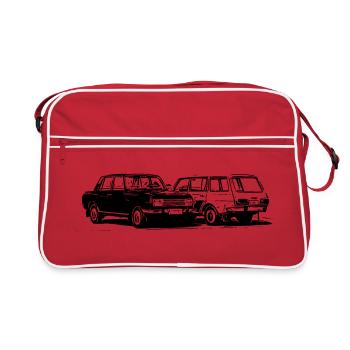 Wartburg P 353 - Retro Tasche - Rot/Weiß - Vorne