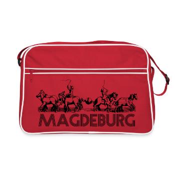 Magdeburg - Guericke Experiment - Retro Bag - red/white - Front