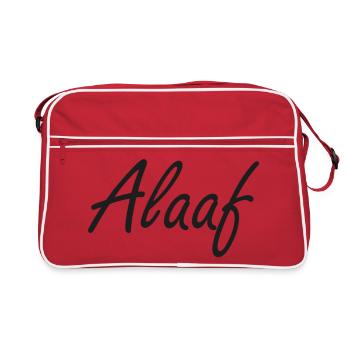 Alaaf - Retro Tasche - Rot/Weiß - Vorne
