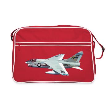 A-7 Corsair II - Retro Tasche - Rot/Weiß - Vorne