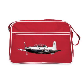 T-6A Texan II - Retro Tasche - Rot/Weiß - Vorne